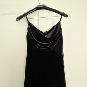 Revelry Black Skye Velvet Dress NWT